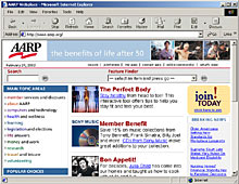 Internet Explorer Screen Shot
