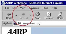screen shot of grayed out foward