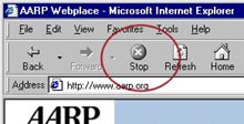 screen shot of stop