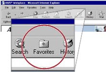 screen shot of favorites