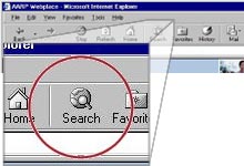 screen shot of search icon
