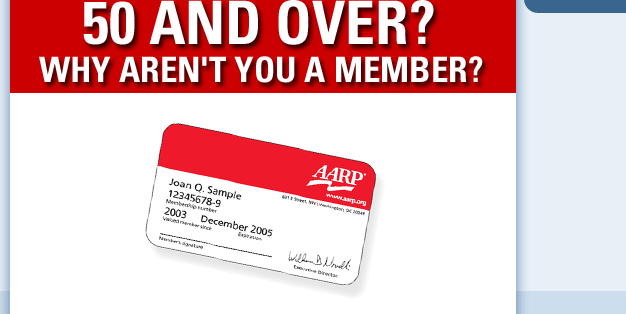 50 and over? Why aren't you a member?