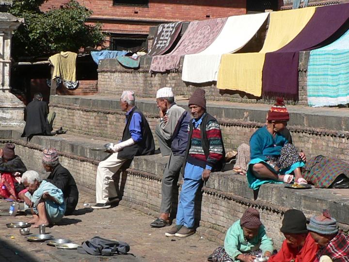 Residents of Pashupitinath Briddhashram