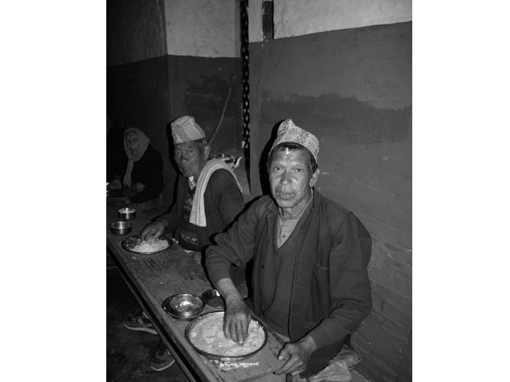 Residents of Pashupitinath Briddhashram