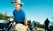 man working in field