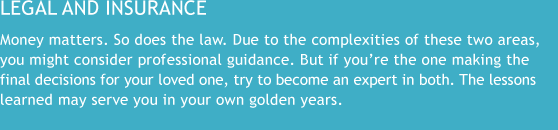 Legal and Insurance
