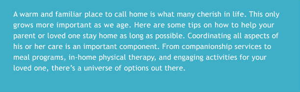 Providing Care At Home